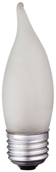 Westinghouse 40CA10/F | 40W CA10 Flame Tip Incandescent Frost E26 (Medium) Base, 120 Volt, Box