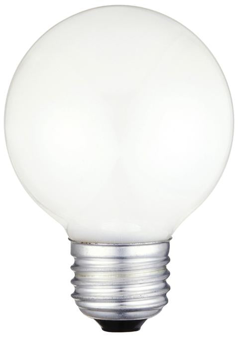 Westinghouse 25G191/2/W | 25W G19 1/2 Incandescent White E26 Base 120V