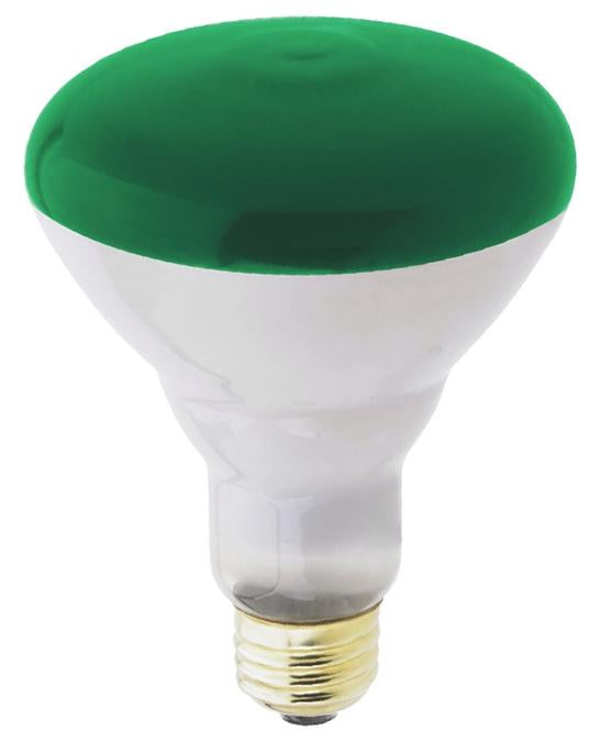 Westinghouse 75BR30/G/FL/130 | 75W BR30 Incandescent Green Flood E26 Base 130V