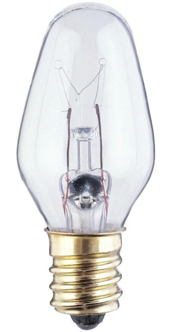Westinghouse 4C7/CB 4CD | 4W C7 Incandescent Clear E12 (Candelabra) Base, 120 Volt, Card, 4-Pack