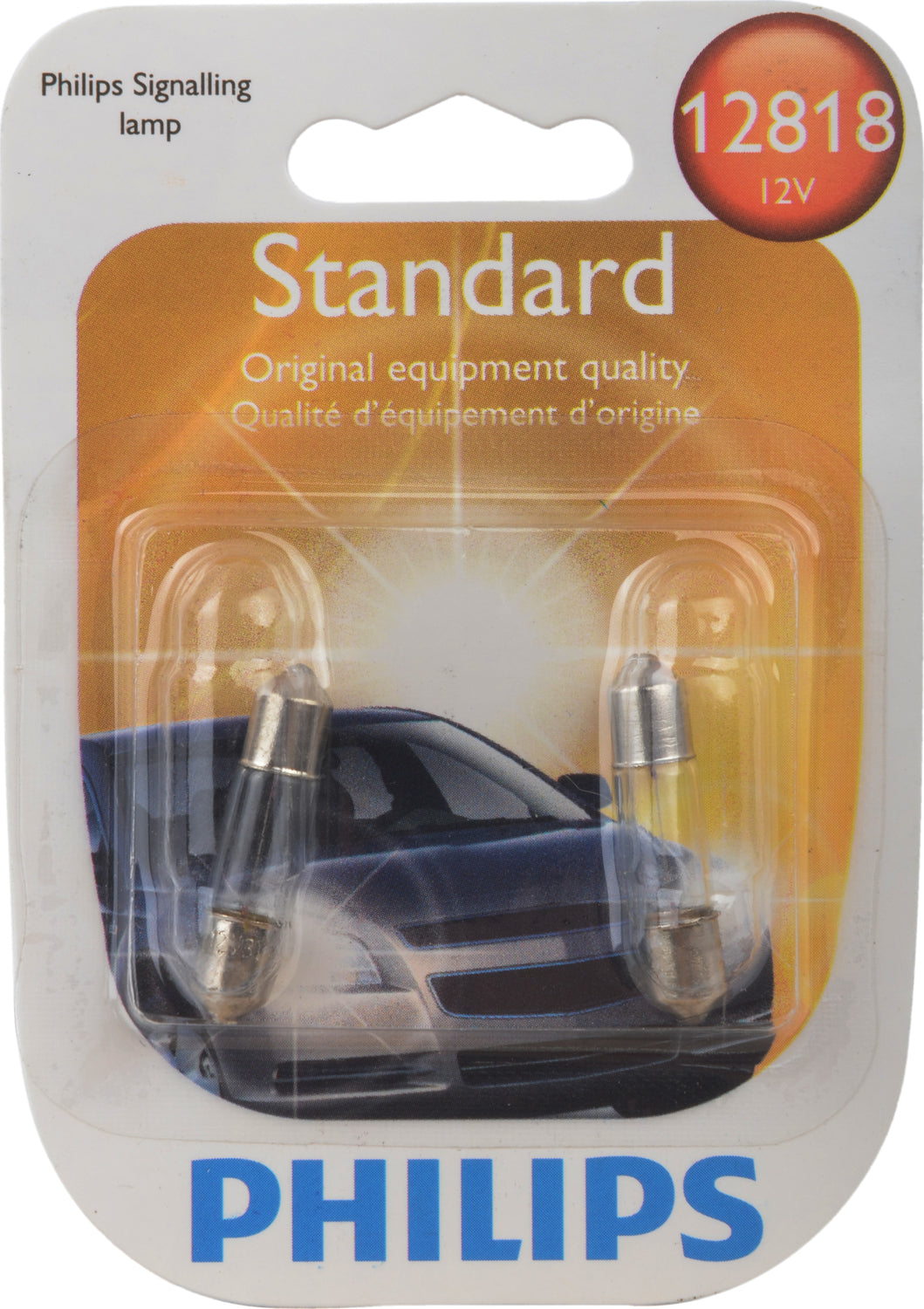 3W 12V 12818 Bulb (2 Pack) | Philips 12818B2