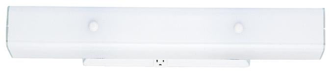 Westinghouse 6642400 4 Light Wall w/Outlet White Finish Base w/ White Ceramic Glass
