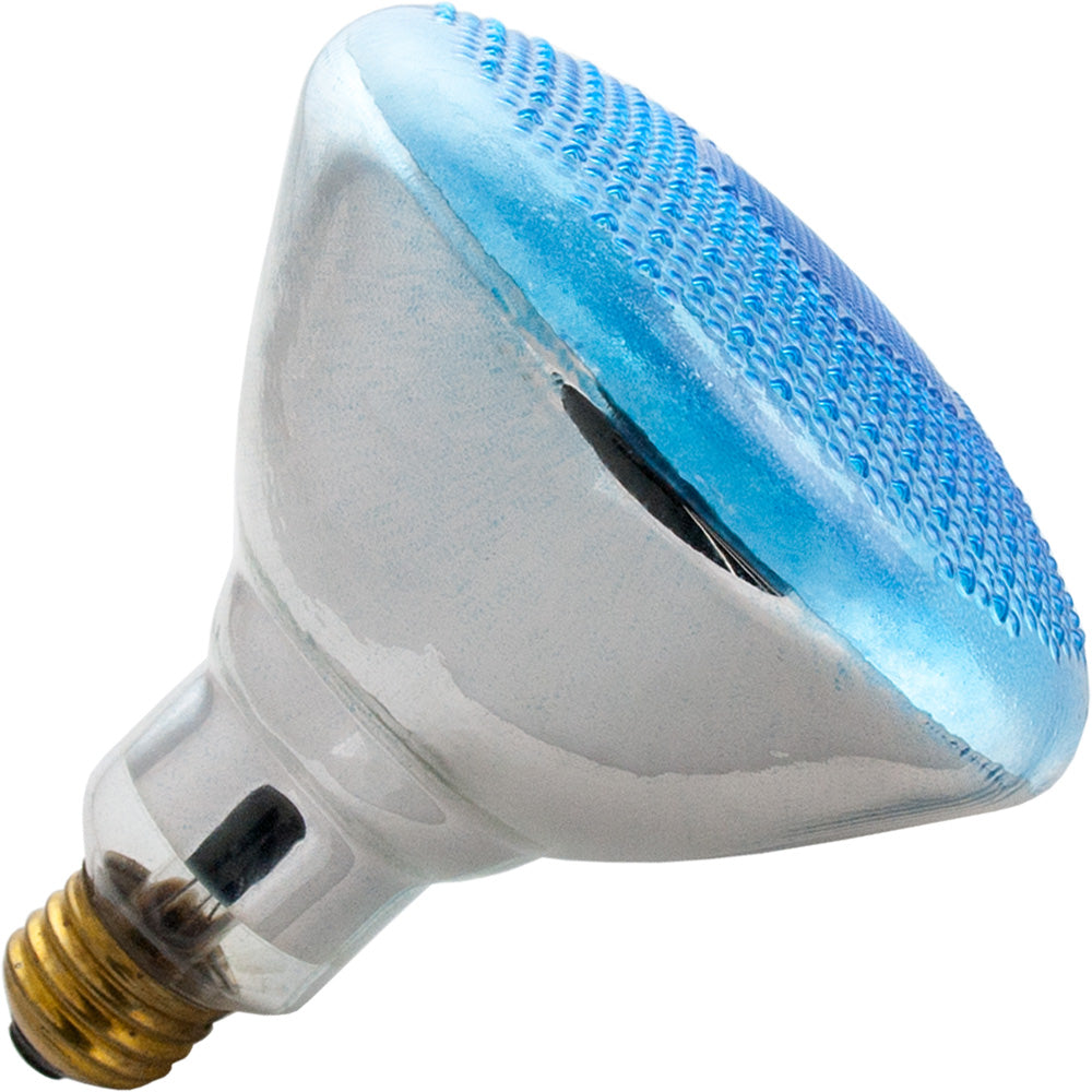 75PAR38/TB - 75W PAR38 Halogen - Transparent Blue