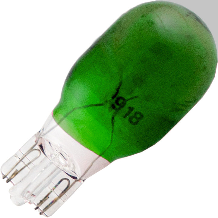 Eiko 43308 918G | 7W 12.8V T5 Green Miniature Wedge Base Bulb