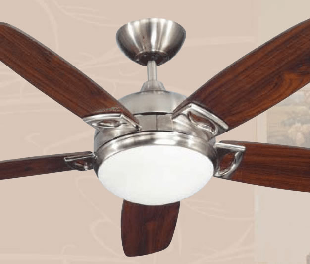 Canarm Ceiling Fan Cosmo, Pewter Finish, 42" 5 Blade, 1x 100W JD Bulb (incl)