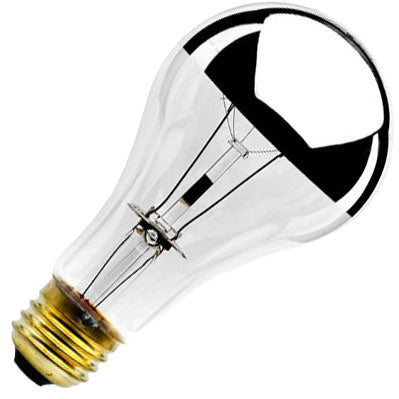 Bulbrite 100A21HM - 100W A21 Incandescent - Clear - Half Chrome