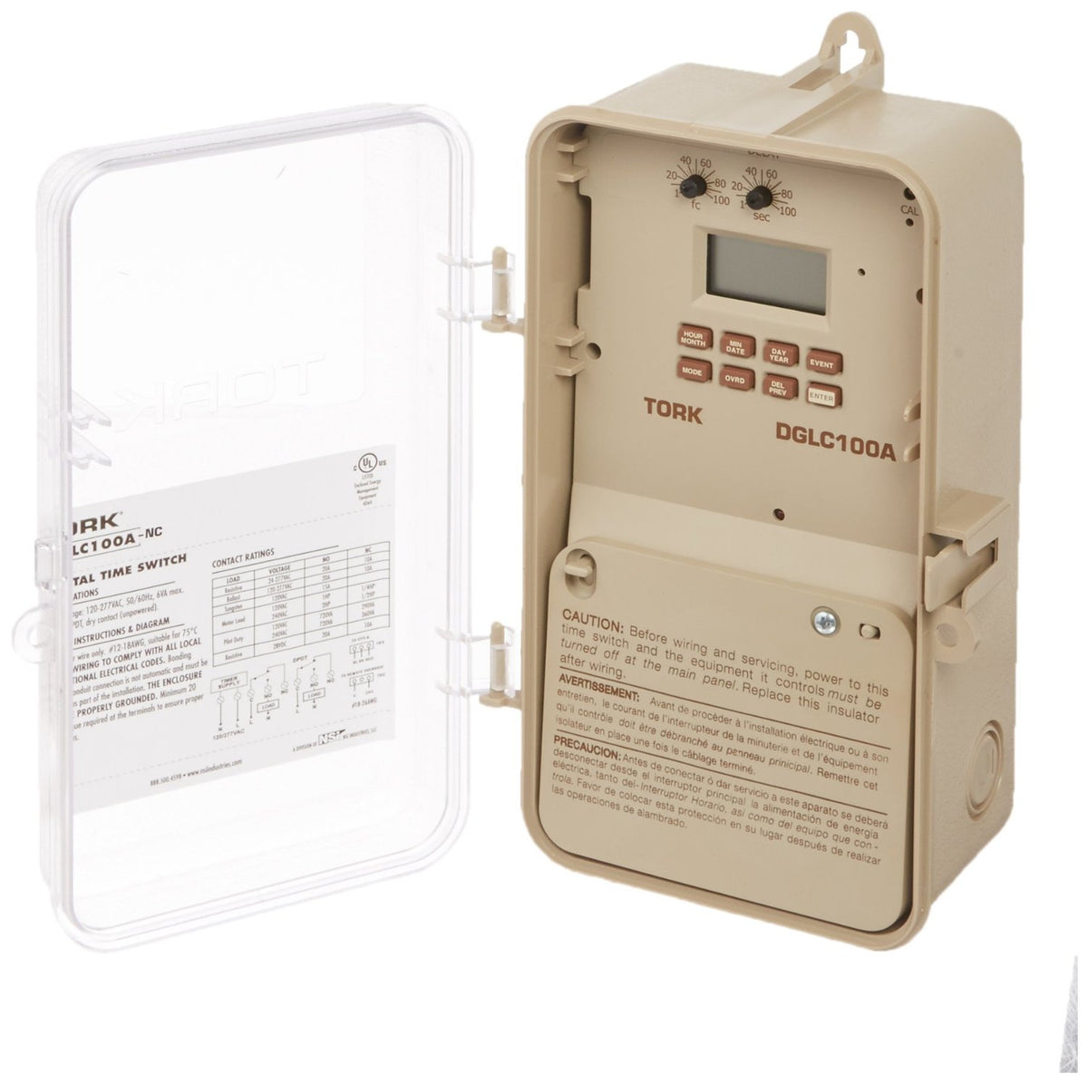 Tork DGLC200A-NC - Astronomic Digital 7 Day Timer - 20A - 1 Channel