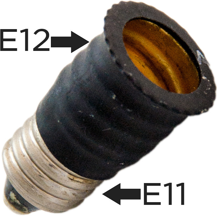 World Uniqueen Enlarger E11 to E12 mini can to can base