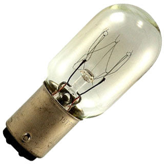 15T7DC Bulb 15W 130V T7 Clear Incandescent Double Contact Bayonet Base