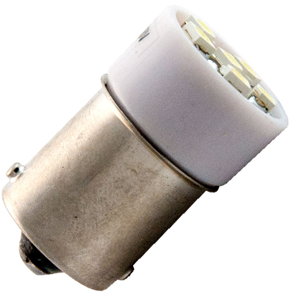 White LED T5-1/2 SC 6V-28V - Single Contact Bayonet Base