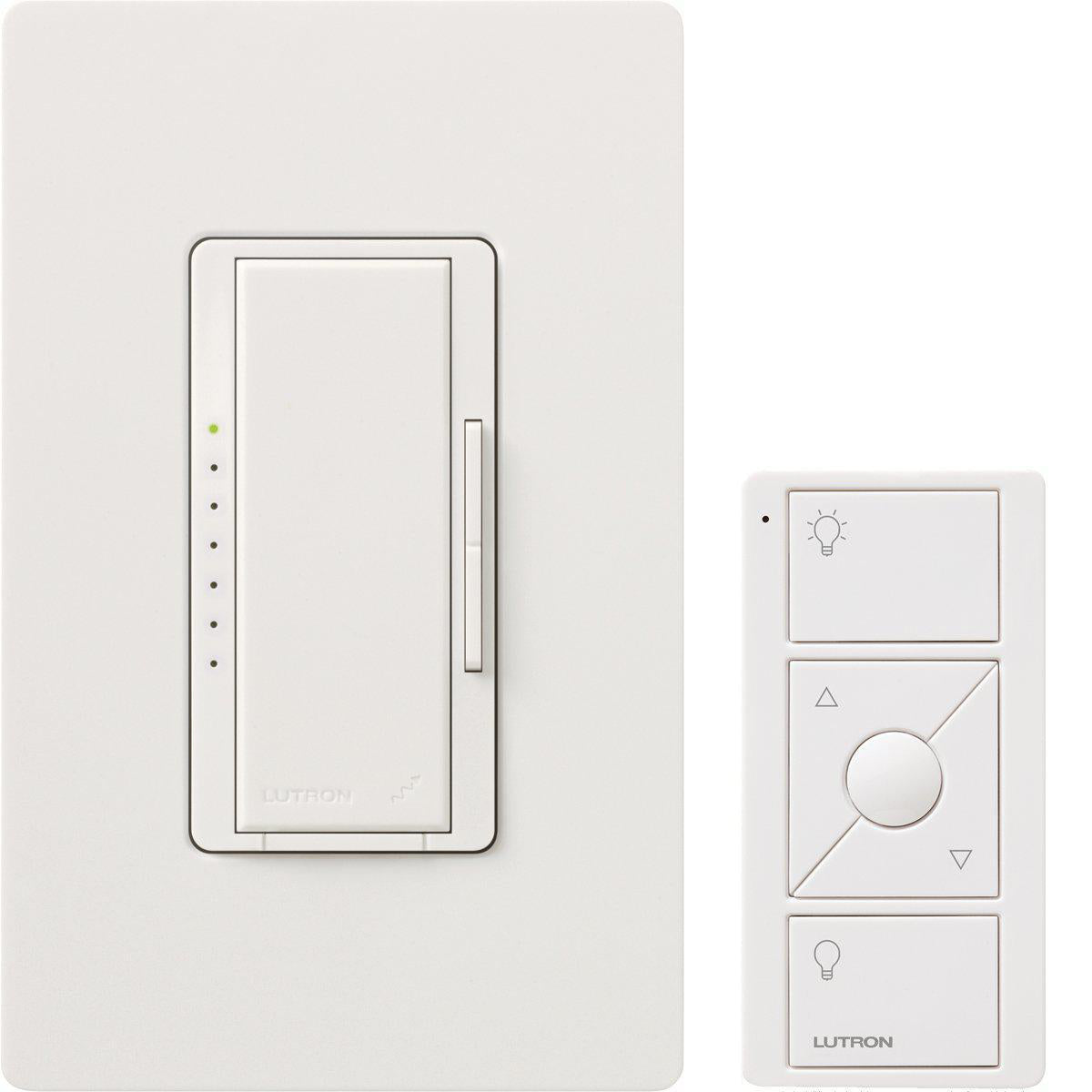 Lutron MRF2-Pico-WH | MAESTRO Incandescent Wireless dimmer in White with PICO