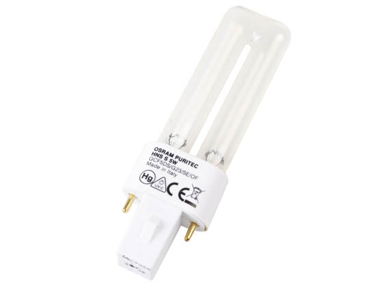 Osram GCF5DS/G23/SE/OF - 5W V Germicidal - T4 - G23 Base