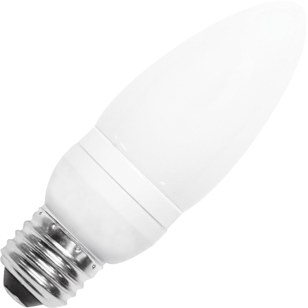 3W CFL 2700K Medium Base Decorative Torpedo Shaped Bulb