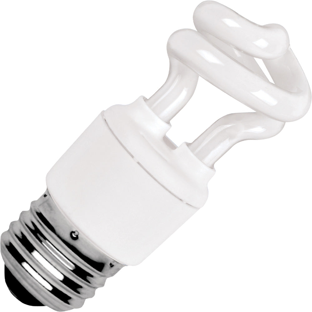 4W Spiral CFL - 25W Equal - 2700K Warm White Light