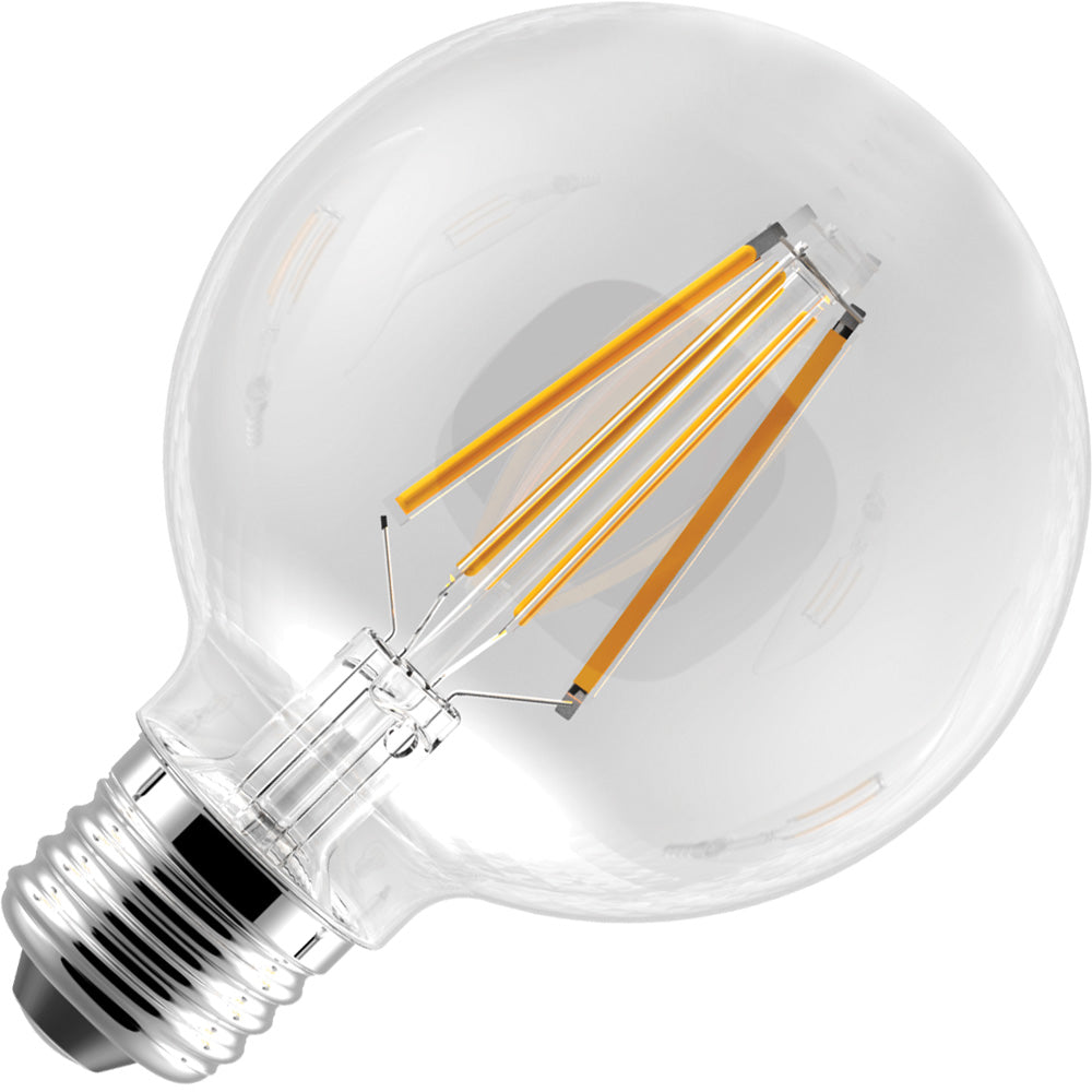 Standard - 5W LED Filament Style - G25 - Clear - Medium base