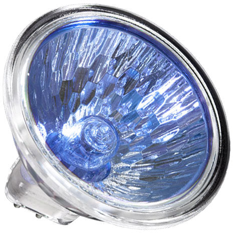 Ushio EXT/FG/6500 - 50W 12V MR16 Halogen - 12° - 6500K - Front Glass