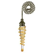 Westinghouse 7712200 | Yellow Spiral Glass Pull Chain