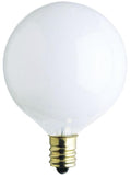 Westinghouse 60G161/2/W/CB 2CD | 60W G16 1/2 Incandescent White E12 Base 120V 2-Pack