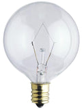 Westinghouse 40G161/2/CB 2CD | 40W G16 1/2 Incandescent Clear E12 Base 120V 2-Pack