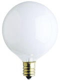 Westinghouse 15G161/2/W/CB 2CD | 15W G16 1/2 Incandescent White E12 Base 120V 2-Pack