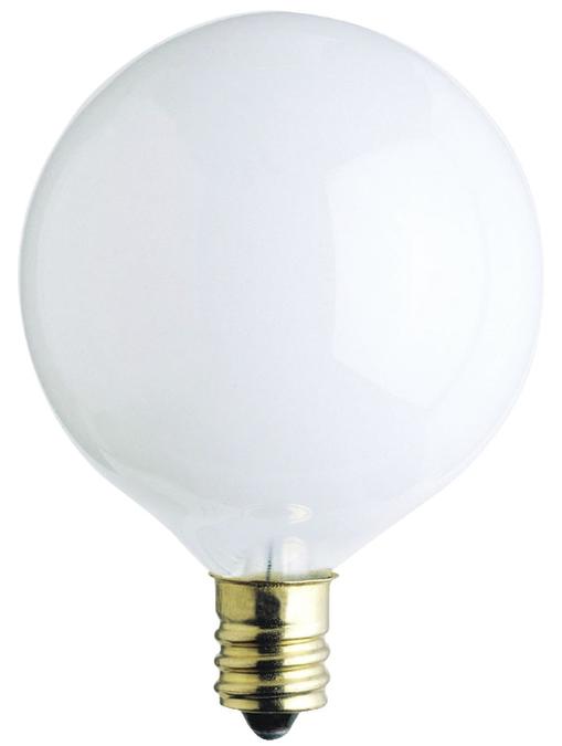 Westinghouse 15G161/2/W/CB 2CD | 15W G16 1/2 Incandescent White E12 Base 120V 2-Pack