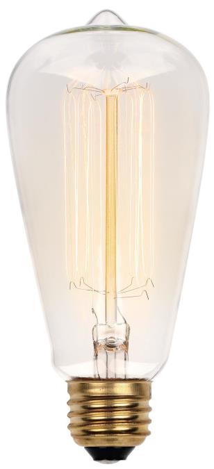 Westinghouse VINTAGE/60/ST20 | 60W ST20 Timeless Vintage Inspired Clear E26 Base 120V