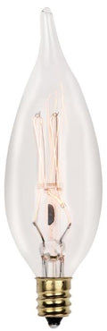 Westinghouse VINTAGE/40/C10 2CD | 40W C10 Flame Tip incandescent Clear E12 Base 120Vs 2-Pack