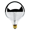 Bulbrite 100G40HM 100W Dimmable Half Chrome G40 Globe Bulb - E26 Base