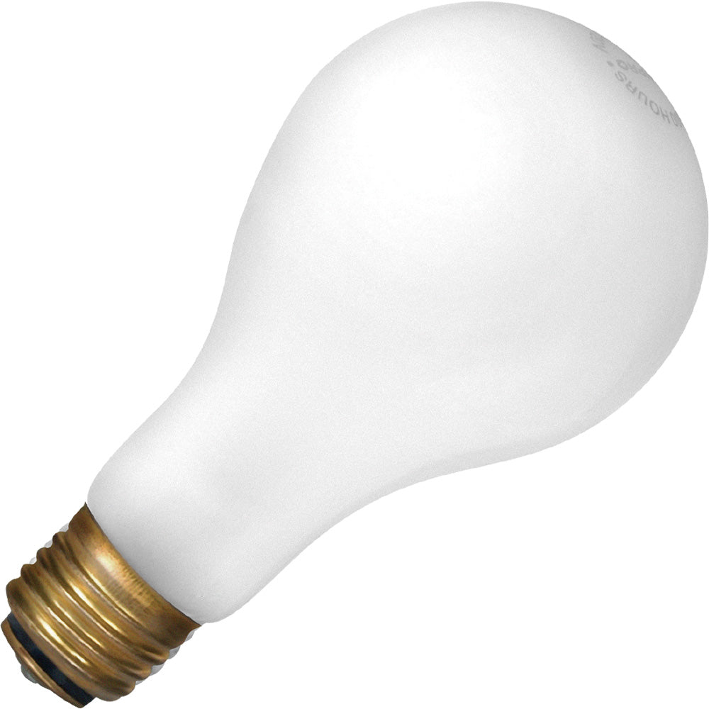 100W 130V A21 Rough Service - E26 Base - Frost Finish