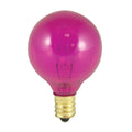 Bulbrite 10G12P 10W G12 Globe - E12 Base - Transparent Pink