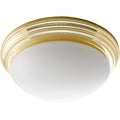 14 Inch Brass Ceiling Flush Mounted Dome Light