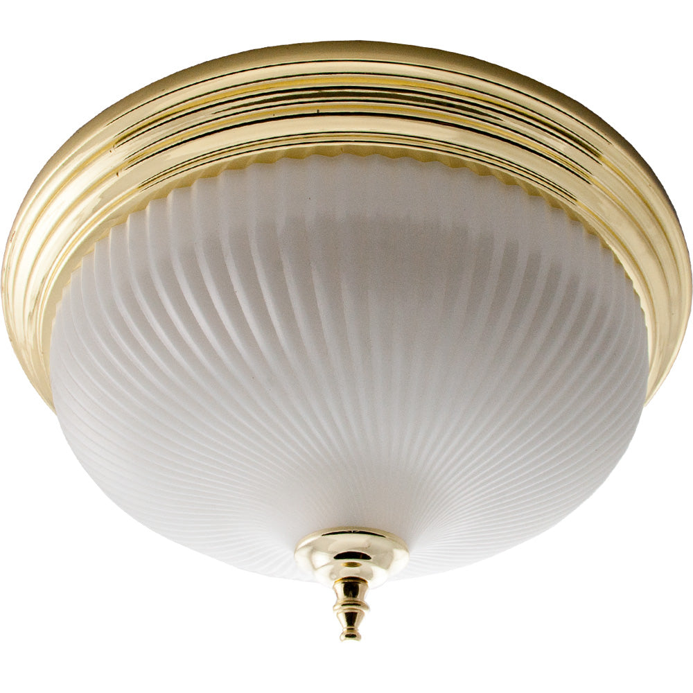 TCP 11930PB Polished Brass Dome Flush Ceiling Mount