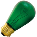 Bulbrite 701411 11S14TG | S14 Transparent Green Incandescent