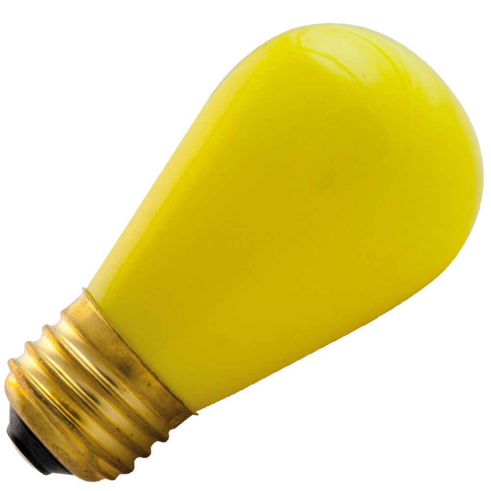 11S14/Y Bulb 11W 130V S14 Yellow Incandescent Medium Base