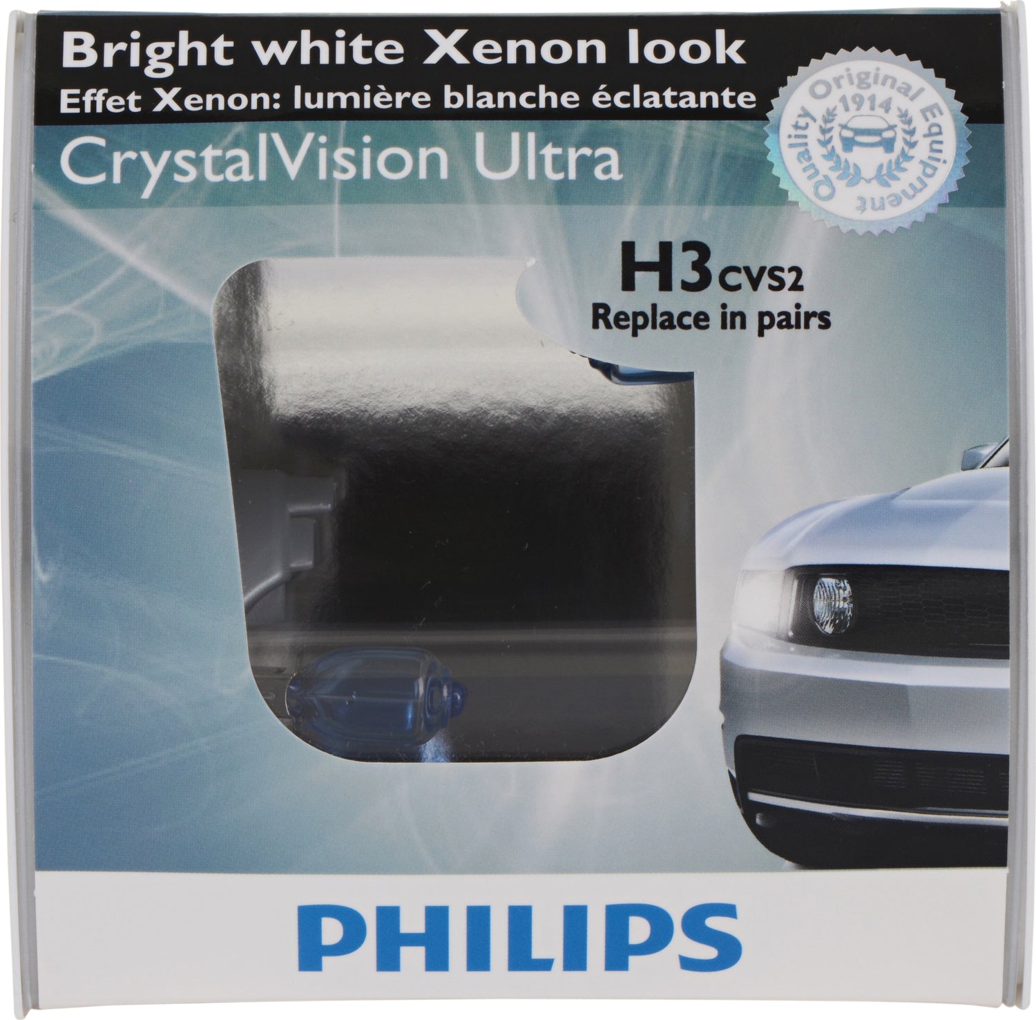 H3 (12336) CrystalVision Ultra Bulb (2 Pack) | Philips 12336CVS2