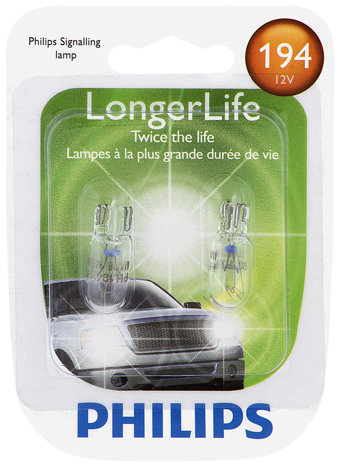 194LL Long Life Bulb (2 Pack) | Philips 194LLB2