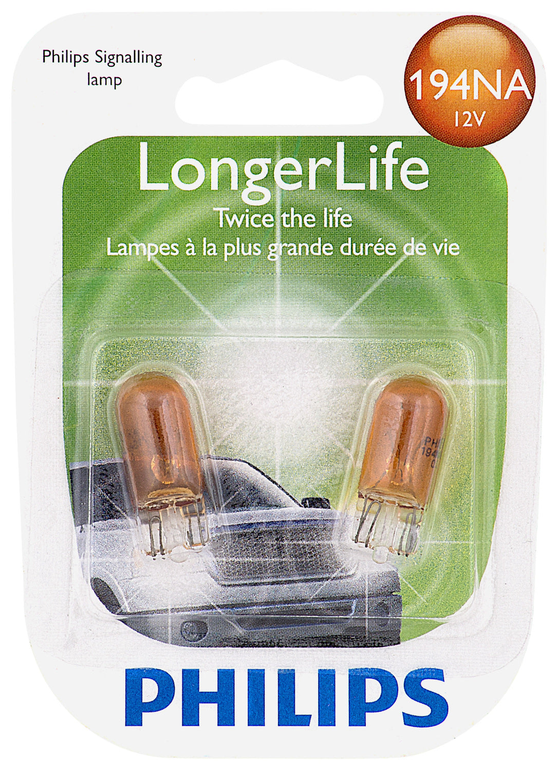 194NALL Long Life Bulb (2 Pack) | Philips 194NALLB2