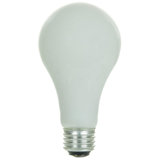 Sunlite 50-100-150 Watt A21 3-Way, Medium Base, White - 12 Pack