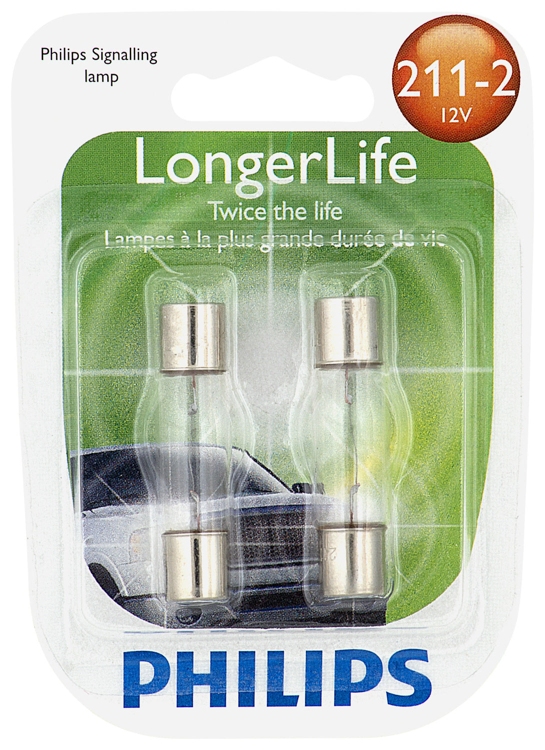 Philips - 211-2LL Long Life Auto Bulb (2 Pack)