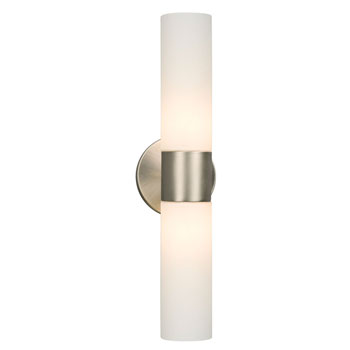 Galaxy 2 Light Wall Sconce 244023BN/WH in Brushed Nickel