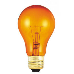 Bulbrite 25A/TO 25W A19 Party Bulb - E26 Base - Transparent Orange