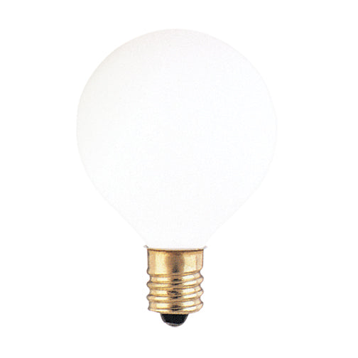 Bulbrite 25G12WH 25W G12 Globe - E12 Base - White