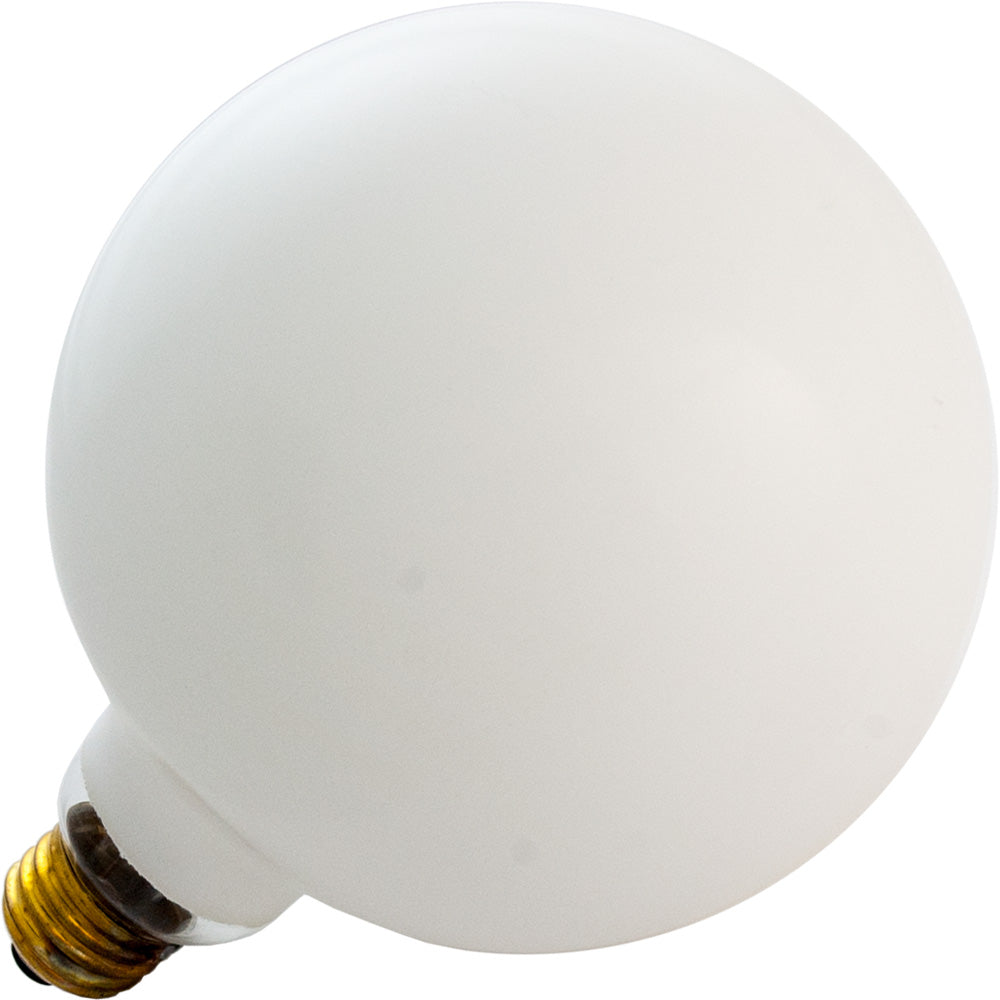 25W 130V G40 Incandescent - Globe - White - Medium Base