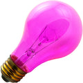 Bulbrite 25A/TP - 25W A19 Incandescent - Transparent Pink