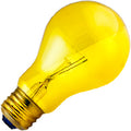 25A/TY Bulb | 25W 130V A19 Incandescent Medium Base Transparent Yellow