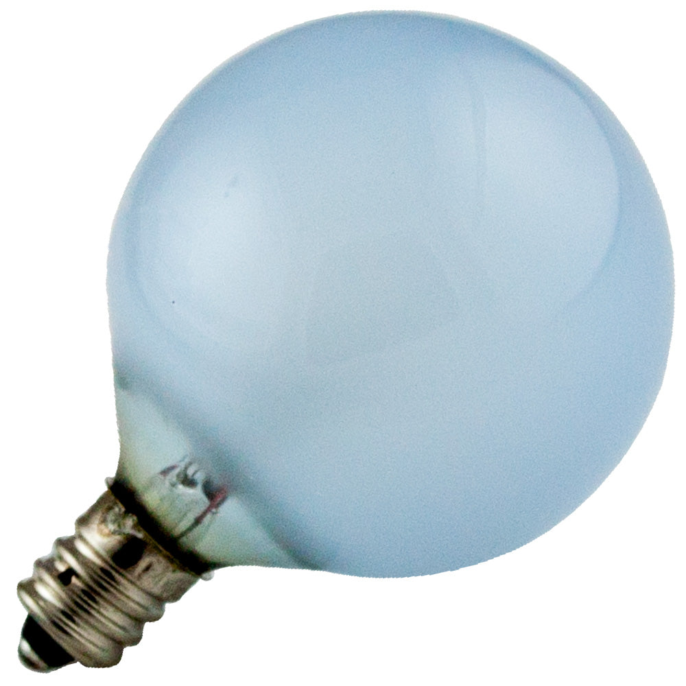 60W 120V G16.5 Incandescent - Globe - Neodymium - Candelabra Base