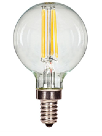 LED G16.5 FILAMENT 4W 2700K 350LM CAN BASE DIM -SUN
