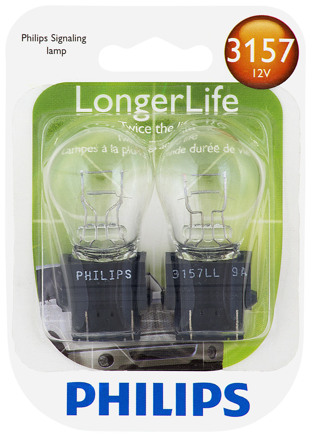 3157LL Long Life Bulb (2 Pack) | Philips 3157LLB2