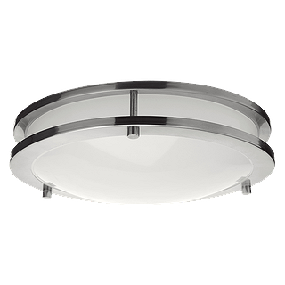 LED FLUSHMOUNT 14" 21W 4000K 1500LM 2-RING Brushed Nickel
