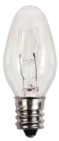 Westinghouse 15C7/CB 2CD | 15W C7 Incandescent Clear E12 Base(Candelabra), 120V, 2Pk